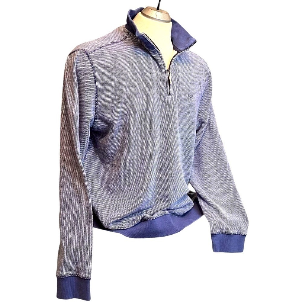 SOUTHERN Tide Blue Quarter Zip Pull Over